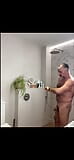 Daddy shower time. Empting my balls for my boys. Cum shot and a great wank. snapshot 3