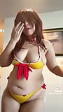 Inugami Korone Bikini Cosplay snapshot 12