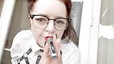 Vaping fetish from a strict and naughty Mistress Lara snapshot 10