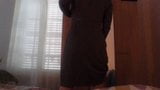 Crossdresser secretary in a sexy tight dress snapshot 3