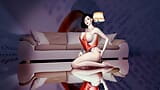 Schoonheid vrouw met grote borsten solo met dildo - Hentai 3D ongecensureerd V337 snapshot 16