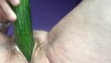 Slutty Granny Fucks Pussy With Cucumber Part #1 snapshot 5