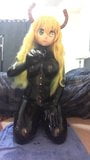 Kigurumi in latex met een verrassing snapshot 1