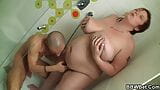 Picked up busty big belly fatty gets fucked in the shower snapshot 14