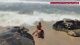 A gay couple decided to fuck in the rough sea snapshot 4