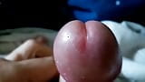 Close-up of a foreskin massage until a lot of cum is sprayed! snapshot 3