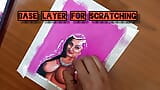 Erotic Art or Drawing Of Sexy Desi Indian Milf Woman called "Enchantress" snapshot 14