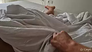 Free watch & Download Waking up wife by spreading sperm between her legs and fingering her shaved pussy until loud moaning