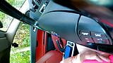 Crossdresser kellycd2022 milf curtindo um passeio de carro se masturbando e mijando nas meias de calcinha ao ar livre snapshot 22