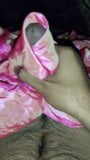 Handjob with pink satin silky salwar of neighbour bhabhi (58) snapshot 1