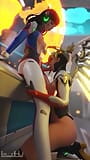 Mercy Sucking Futa D.Va Cute Cock snapshot 3