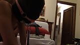 Laura tied up and ball gagged, then mouth fucked and pussy fucked snapshot 5