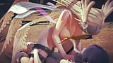 Angewomon vaquera: parodia hentai de Digimon snapshot 5