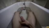 POV: Hot Guy Masturbating in the Bathtub & Cumming Thick Load - Intense Male Orgasm snapshot 1