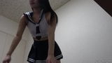 Yua Takanash with School Uniform Undressing in Her Room snapshot 5