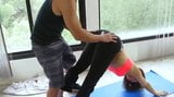 Limber brunette gets fucked in the gymnasium snapshot 4