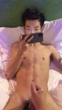 Asian twink piss and cum snapshot 1