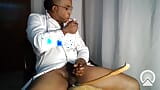 hard black hot cock and creamy load for you while smoking snapshot 13