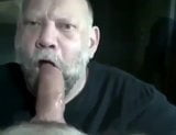 Bearded grandpa gives an amazing blowjob snapshot 2