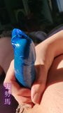 Castrated condom handjob snapshot 2