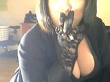 Tina Snua fumando em luvas de renda - bbw fetiche snapshot 11