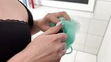 Advent calender 6 from 24 Hot Christmas Time, free Video gift. Young girl shower snapshot 3