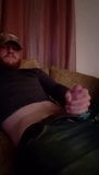 Ginger redneck stroking on the couch snapshot 7