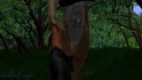 3D Hentai 3D-Cartoon, BDSM, Domina-Cowgirl, Dreier im pelzigen Wald snapshot 3