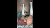 Hotkinkyjo in white shoes takes huge triple cock dildo from mrhankeys, fisting & anal prolapse snapshot 7