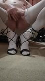 White stockings and strappy heels snapshot 5