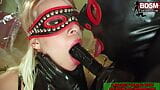 German blonde femdom milf in latex get fucked from slave snapshot 4