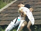 A stunning German blonde gets banged on the roof snapshot 8