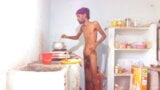 Part 3 Hot boy Rajeshplayboy993 Cooking video. Masturbating his big cock and moaning sounds snapshot 3