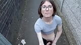 Risky Public Alleyway Gets My Trans Cock Hard and Ready for Sucking snapshot 15