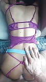 Schlanker femboy mit dessous, wirklich langen haaren wird im doggystyle gefickt snapshot 3