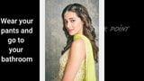 Ananya Pandey - paja en homenaje con música de fondo snapshot 4