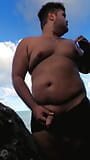 young chubby busty gay masturbates on the beach snapshot 7