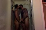 Two hairy guys fuck in the shower snapshot 16