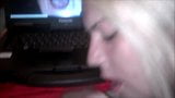 Facial sur une vraie pute en regardant du porno facial snapshot 6