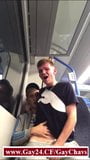 British Chavs fucking in the Train snapshot 5