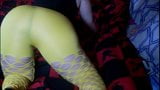 Farting in yellow tights snapshot 3