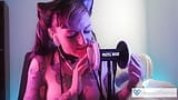 Erotic ASMR - Neko Girl Ear Licking JOI - PASTEL ROSIE Sexy Audio - Big Tits Cosplay Fansly Egirl - Wet Eating Sounds snapshot 3