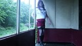 More crossdressed and talking dirty outdoors snapshot 2