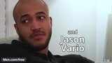 Interracial hard fuck with muscular men Jason Vario Kurtis snapshot 4