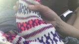 Scarf Handjob in car snapshot 9