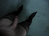 Joana V0mit Cd walking in black fishnet stockings and heels snapshot 10