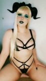 Speelse blonde succubus die je verleidt! cosplay en lingerie snapshot 6