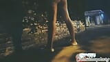 Je marche en exposant ma chatte en public. Un voyeur me baise dans la rue sans culotte - Argentine snapshot 2