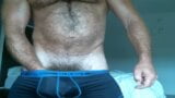 hairy muscular dad showing off big dick snapshot 6