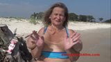 Huge saggy tits wife smokes a slim cigar snapshot 4